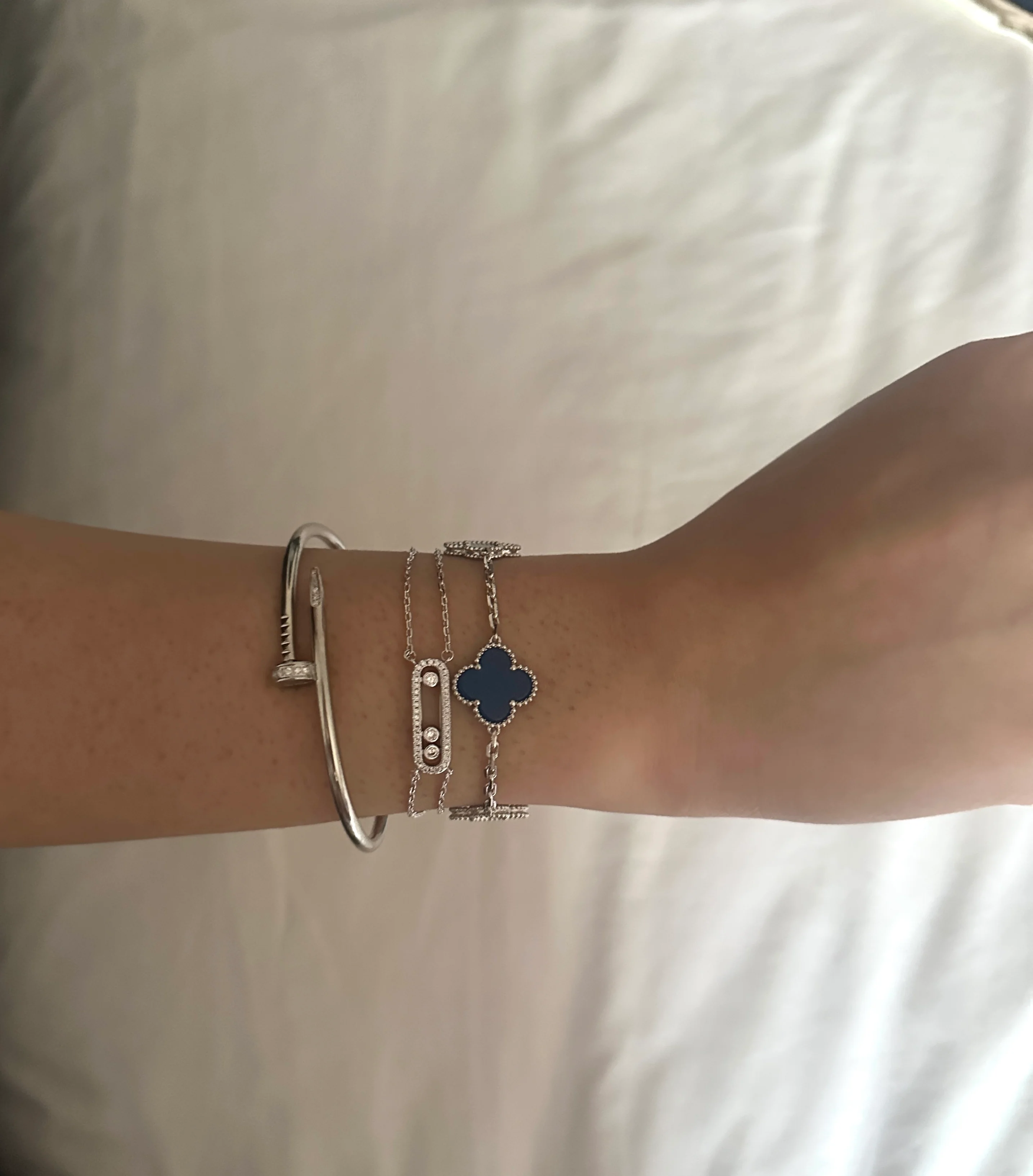 Blue Lindsay Bracelet (silver) - Image 3
