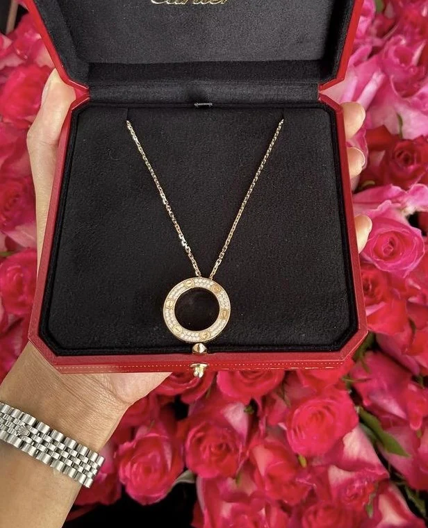 Halo Necklace (in silver & gold) - Image 4