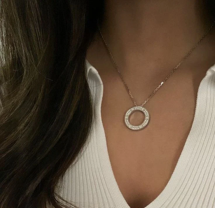 Halo Necklace (in silver & gold) - Image 5