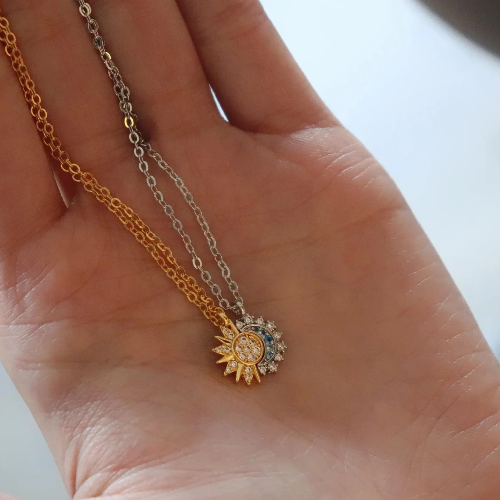 Sun & Moon Necklace (Detachable) - Image 4
